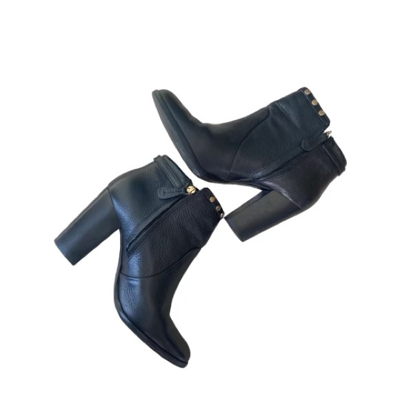 TORY BURCH leather studded ankle booties - Picture 2 of 10
